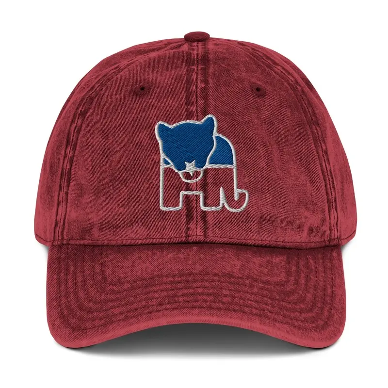 Face-eating Leopard Party Weathered cap